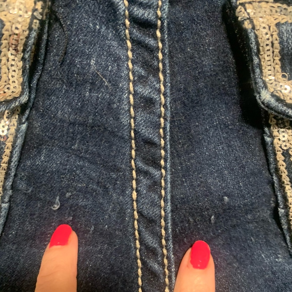 Daytrip Scorpio Low Rise Blingy Jean Shorts - Picture 7 of 9